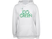 Earth Day Go Green White Juniors Soft Hoodie