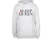 Sleep Queen White Juniors Soft Hoodie