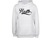 Hustle White Juniors Soft Hoodie