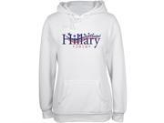 Election 2016 Hillary for President Waving Flag White Juniors Soft Hoodie