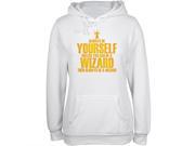 Always Be Yourself Wizard White Juniors Soft Hoodie