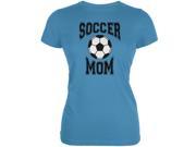 Soccer Mom Aqua Juniors Soft T Shirt