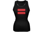Equality for All LGBT Racism Black Juniors Soft Tank Top