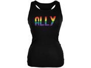 LGBT Ally Pride Black Juniors Soft Tank Top