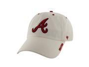 Atlanta Braves Logo Clean Up Adjustable White Baseball Cap