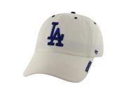 Los Angeles Dodgers Logo Clean Up Adjustable White Baseball Cap