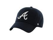Atlanta Braves Logo Franchise Navy Fitted Baseball Cap