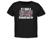 British Accent Funny Black Toddler T Shirt