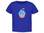 4th of July American Flag Cupcake Royal Toddler T Shirt