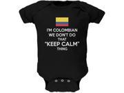 Don t Do Calm Colombian Black Soft Baby One Piece