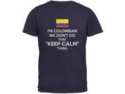 Don t Do Calm Colombian Navy Youth T Shirt