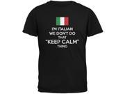 Don t Do Calm Italian Black Youth T Shirt