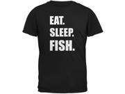 Eat Sleep Fish Black Youth T Shirt