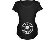 Earth Day Locally Grown Baby Black Maternity Soft T Shirt