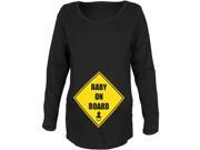 Baby On Board Black Maternity Soft Long Sleeve T Shirt