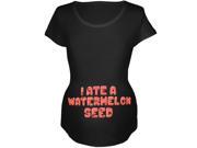 Watermelon Seed Black Maternity Soft T Shirt