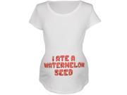 Watermelon Seed White Maternity Soft T Shirt