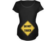 Do Not Touch Funny Black Maternity Soft T Shirt