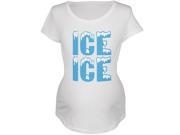Ice Ice Baby White Maternity Soft T Shirt