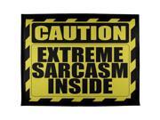 Caution Extreme Sarcasm Funny All Over Outdoor Mat