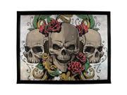 Skulls and Roses Metal Tattoo All Over Outdoor Mat