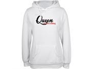 Queen Of Everything White Juniors Soft Hoodie