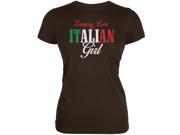 Everyone Loves An Italian Girl Brown Juniors Soft T-Shirt Everyone Loves An Italian Girl Brown Juniors Soft T-Shirt