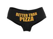 Better Than Pizza Funny Black Women s Booty Shorts