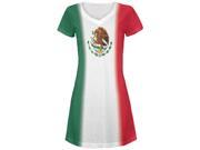 Cinco De Mayo Mexican Flag All Over Juniors V Neck Dress