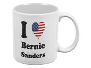 Election 2016 I Heart Bernie Sanders White All Over Coffee Mug