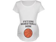 Future Basketball Mom White Maternity Soft T Shirt