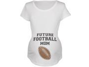 Future Football Mom White Maternity Soft T Shirt