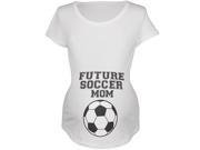 Future Soccer Mom White Maternity Soft T Shirt