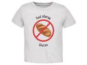 Food Allergy Gluten Kids White Toddler T Shirt
