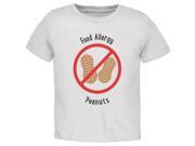 Food Allergy Peanuts Kids White Toddler T Shirt
