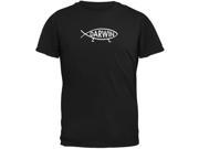 Darwin Fish Black Youth T Shirt