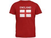 World Cup Distressed Flag England Red Youth T Shirt