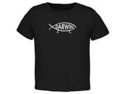 Darwin Fish Black Toddler T Shirt