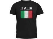 World Cup Distressed Flag Italia Black Youth T Shirt