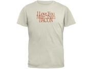Love More Bacon Funny Natural Adult T-Shirt Love More Bacon Funny Natural Adult T-Shirt