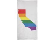 LGBT California State Gay Pride Rainbow All Over Plush Beach Towel