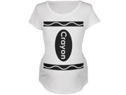 Crayon Costume White Maternity Soft T Shirt