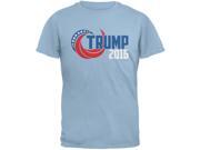 Election 2016 Trump 2016 Swoosh Light Blue Adult T-Shirt Election 2016 Trump 2016 Swoosh Light Blue Adult T-Shirt