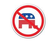 Election 2016 Anti Republican 4x4 Round Decal