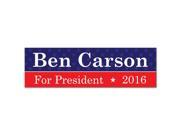 Election 2016 Ben Carson Sticker 3x10in. Rectangular Decal