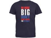 Bernie Sanders No More Big Money 2016 Navy Youth T Shirt