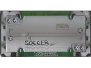 Soccer Plastic License Plate Frame Free Screw Caps Included