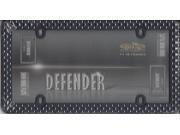 Defender Black Matte Chrome License Plate Frame