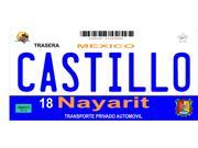 Mexico Nayarit Photo License Plate Free Personalization on this plate