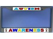 Autism Awareness Photo License Plate Frame Free Screw Caps with this Frame